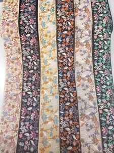 Bordure de dentelle colorée brodée de fleurs de haute qualité en gros - Product Image 2