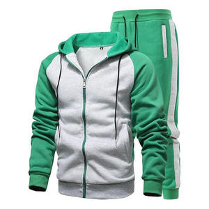 Men's Solid Custom Logo Printed Eco-Friendly Quick Dry <b>Sweatshirt</b> Sweatpants Set Winter Track Suit Hooded Pullover Elastic Waist - Product Image 5