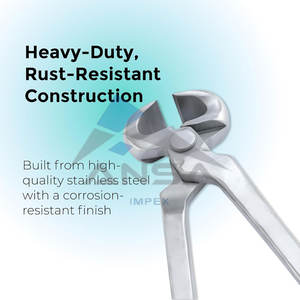 Pinzas para pezuñas de 15 ", acero al carbono, cromo vanadio, caballos herradores, duraderos, afilados, resistentes al óxido para recortar pezuñas profesionales - Product Image 4