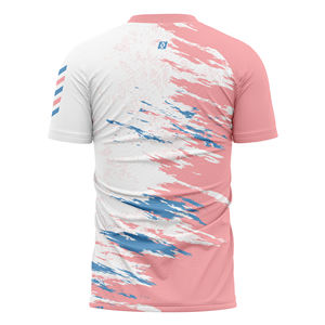 Ropa de entrenamiento activo para hombre, ropa deportiva de poliéster de secado rápido, logotipo personalizado, gimnasio, entrenamiento, correr, Fitness, camisetas, Color personalizado 20 - Product Image 2