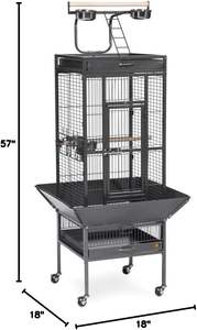 Çağdaş tarzı antimacaamerika papağanı gri papağan Aviary Pet House el yapımı küçük hayvanlar Metal demir kuş kafesi ahşap kutu satış - Product Image 2