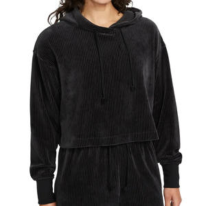 เสื้อฮู้ดผ้าฝ้ายแขนยาวสำหรับผู้หญิง, เสื้อฮู้ดแบบสวมศีรษะของผู้หญิง - Product Image 1