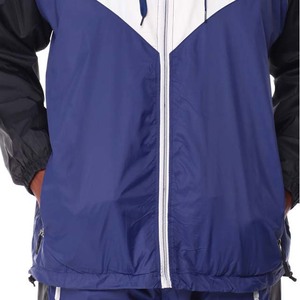Ensembles pour hommes Ensemble deux pièces pantalon et veste coupe-vent personnalisés Ensembles coupe-vent zippés imperméables pour hommes Survêtements contrastés pour adultes - Product Image 6
