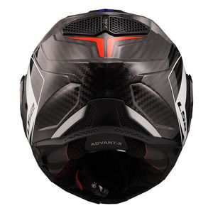 LS2 ADVANT X carbonio futuro casco bianco-blu-rosso