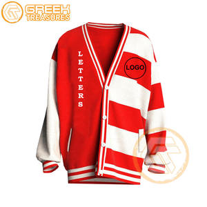 Cárdigan bordado de acrílico Delta personalizado Sigma Sorority ropa griega de alta calidad suéteres transpirables para mujer Theta - Product Image 2