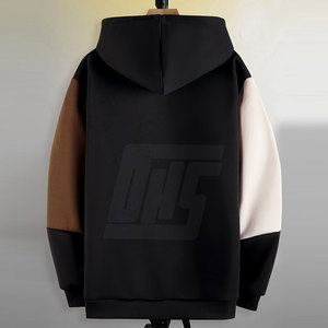 เสื้อสเวตเตอร์สวมหัวมีฮู้ดโอเวอร์ไซส์สำหรับผู้ชายเสื้อกันหนาวแบบสวมศีรษะแนวสตรีทแฟชั่นลำลองสำหรับฤดูหนาวขายส่งมีฮู้ดสำหรับผู้ชาย - Product Image 2