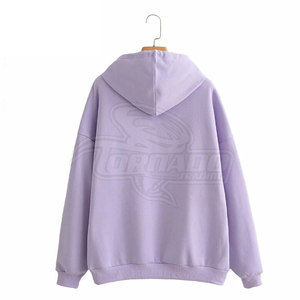 Sudadera con capucha para mujer, ropa deportiva personalizada, lisa, de poliéster, venta al por mayor - Product Image 2