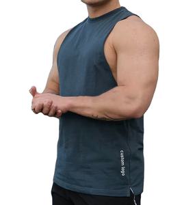 Vente en gros de débardeur de gym personnalisé débardeur en coton entraînement course à pied basket-ball fabricant de débardeurs pour hommes - Product Image 1