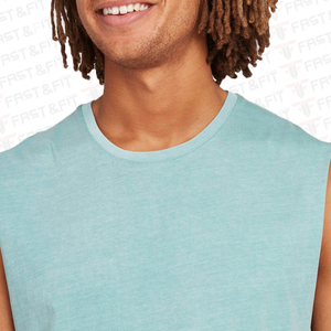 Camiseta sin Mangas Casual para Hombre, Diseño Personalizado 2023, Alta Calidad, 100% Algodón, Transpirable, Secado Rápido, Precio Bajo al por Mayor - Product Image 4