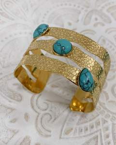 Bracelet en laiton tendance, bracelet manchette, bracelet pour femmes, design attrayant, design à la mode - Product Image 4