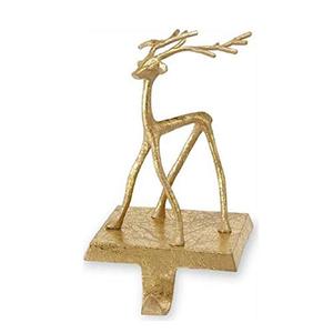 Cast Aluminum Gold Plated Double Tree <b>Stocking</b> <b>Holder</b> - Product Image 4