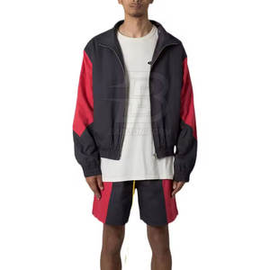 Léger séchage rapide hommes coupe-vent ensemble court mode porter une utilisation extérieure coupe-vent ensemble court - Product Image 2