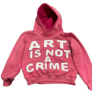 Nueva Sudadera con Capucha Oversize Vintage con Efecto Desgastado y Bordado Personalizado, Estilo Crop Boxy, Poliéster/Algodón 420gsm, Invierno, Unisex - Product Image 2