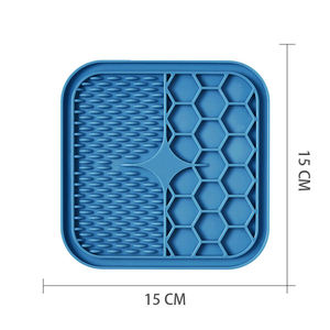 Venta al por mayor de fábrica, alfombrilla de silicona para lamer perros de 21cm con ventosas, diseño antideslizante, reduce la ansiedad, apoya el entrenamiento de aseo en el baño - Product Image 2