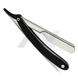 Maquinilla de afeitar profesional de peluquero, hoja de acero inoxidable, mango de plástico, maquinillas de afeitar personalizadas OEM y Shavette, suministro a granel al por mayor - Product Image 2