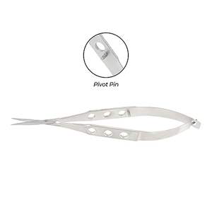 Tijeras Micro Castroviejo de Alta Calidad, Tijeras Microquirúrgicas Curvas, Tijeras Microquirúrgicas Rectas, Instrumentos Quirúrgicos Oftálmicos - Product Image 5