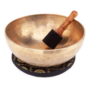 Finest Quality MZ International Tibetan Singing <b>Bowl</b> Medium Size Brass Buddhist <b>Metal</b> Handicraft Multi-Functional Decorative - Product Image 5