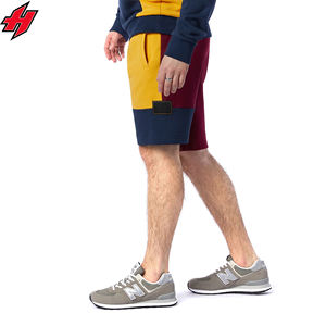 2024 Vintage 100% coton Sweat Shorts personnalisé bord coupé en détresse brodé Patch hommes haute rue été lavage à l'acide Shorts - Product Image 3