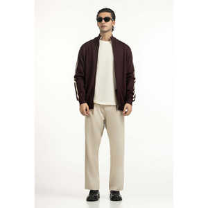 Pull en tricot à capuche pour homme, coupe classique MN-SWT-WS25-301 B, motif et logo imprimés, automne et printemps - Product Image 2