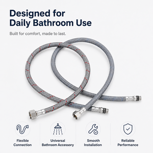 Raccord flexible en gros pour robinet, tuyau tressé 304 avec double verrouillage pour évier de cuisine et robinet de salle de bain, en vrac - Product Image 4