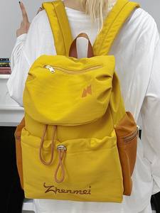 <b>Large</b> Capacity Women <b>Backpack</b> Simple New Style School Bag For Junior Senior High Students Casual Daily Commute <b>Backpack</b> - Product Image 4