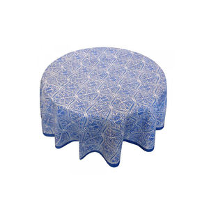 Venta al por mayor de algodón orgánico hecho a mano bloque impreso redondo mantel personalizable 150x150 Cms bien absorbente 20 láminas uso doméstico - Product Image 3