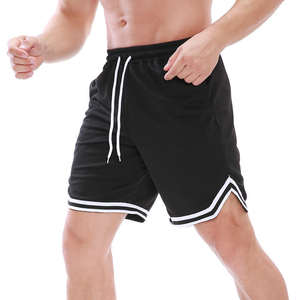 Pantalones Cortos Deportivos de Algodón 100% para Hombre, Talla Grande, Estilo Urbano, Tejidos, Cintura Elástica, Transpirables, Ecológicos, Casuales, para Gimnasio, Playa, Correr - Product Image 1