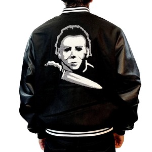 Veste universitaire en mélange de laine à la mode avec des patchs brodés audacieux vêtements d'extérieur à la mode en gros - Product Image 5