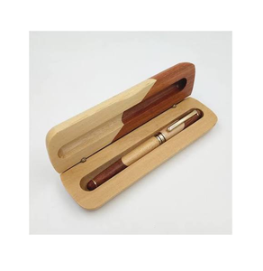 Étui à crayons en bois de qualité supérieure, personnalisé, écologique, gravure de logo personnalisé, organiseur de crayons en bois, porte-stylos - Product Image 1