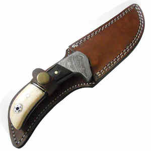 Couteaux de chasse Damas de haute qualité couteau de chasse personnalisé à lame fixe - Product Image 5