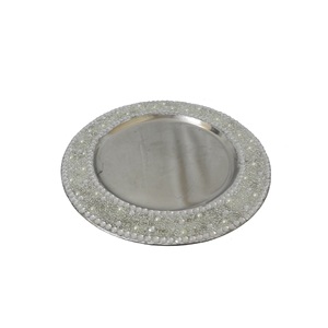 Prix raisonnables Assiettes colorées en métal Look moderne Organisateur de mariage en métal Hôtel Dîner Table Plats Élégant - Product Image 3