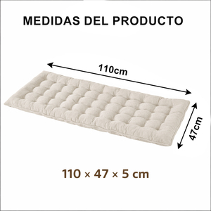 Cojín para Banco con Cubierta con Cierre, Relleno de Fibra Hueca, Cómodo para Interiores y Exteriores, con Almohadas - Product Image 4