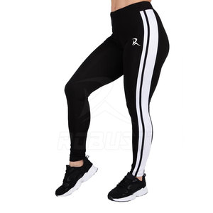 Leggings de sport personnalisés de haute qualité pour femmes, vêtements de yoga premium à taille mi-haute, respirants, tricotés, 100 % coton et fibre de bambou - Product Image 1