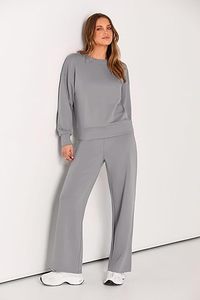 Best Ladies Tracksuits Set Cotton Fleece OEM Custom Female Training Sports Wear Two Piece Jogging Suit Pullover Crop Tracksuit - Product Image 6