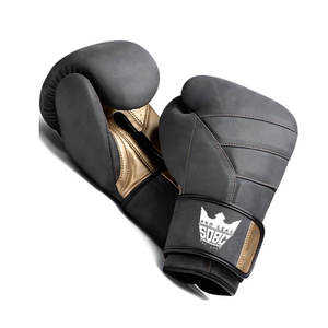 Gants de boxe MMA Sanda professionnels, cuir PU de haute qualité, logo personnalisé, fermeture à boucle et crochet - Product Image 6