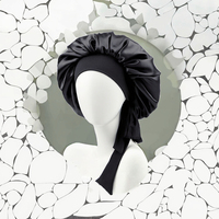Bonnet de luxe Bohang pour femme, doublé double satin, grand, tissé, pour usage quotidien, pour cheveux longs bouclés et tressés, toutes saisons - Personnalisable