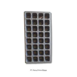 Plateau à semis rectangulaire de haute qualité à 32 cellules |   Barquettes de pépinière réutilisables en PVC avec couvercles, pot de plante écologique et léger, 100cc - Product Image 2