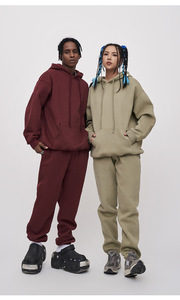 Pantalones de chándal MTR3401 fabricante personalizado color sólido forro polar pantalones de chándal Jogger para mujeres para hombres - Product Image 5