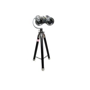 Binocular de resina de latón vintage marino de buena calidad con mango de cuero, artículo decorativo hecho a mano de latón, artículo diseñado en relieve - Product Image 5