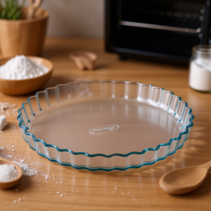 Molde Transparente para Tartas de Vidrio Templado de 27 cm para Hornear 803BC00 1648 O Cuisine - Product Image 3