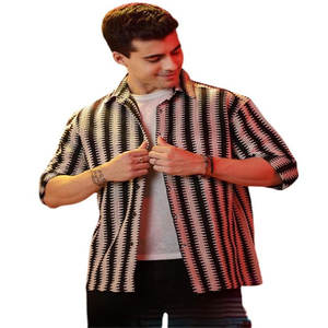 Camisa Casual de Manga Larga para Hombre OEM, Antiarrugas, Transpirable, 100% Algodón Orgánico Lavado, para Adolescentes, Verano 2024 - Product Image 6