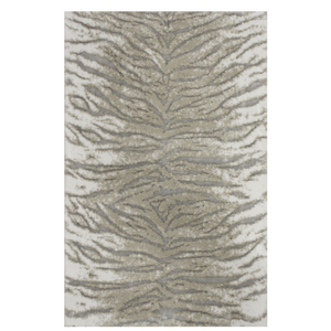 Alfombra de Baño Rectangular Amanda 70x120cm Color Crudo, de Algodón Reciclado con Patrón Jacquard Abstracto, Estilo Moderno, Hecha en Turquía - Product Image 2