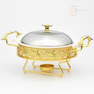 Plat à réchaud classique en acier inoxydable pour la mise en place de buffets commerciaux |   Durable et écologique pour les hôtels, les cafés et la restauration événementielle - Product Image 4