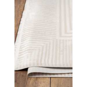 Alfombra Moderna Universal Beige Netline Home Depot UV005, Fibra Sintética Duradera, Fácil de Limpiar y Antideslizante - Product Image 2