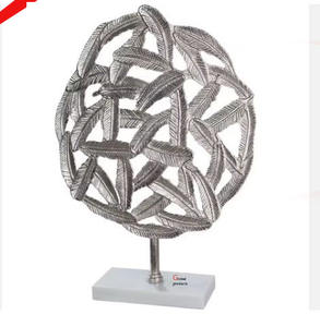 Objet décoratif en acier inoxydable doré, nouveau look, pour la maison ou le bureau - Product Image 4