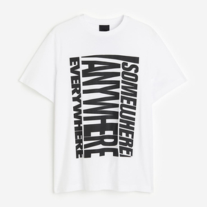 Camisetas personalizadas 250-300 camisetas de algodón Gsm peso pesado de gran tamaño serigrafiado Camisetas cuello redondo hombres hechos en Pakistán - Product Image 1