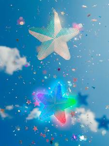 Figura de Estrella Acrílica con Luz LED Iridiscente Multicolor RGB, Decoración Navideña y Juguete TS-3069 TW - Product Image 2