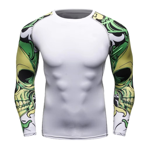 Rashguard BJJ de Compresión UPF50 con Diseño Personalizado por Sublimación, Manga Corta / Venta al por Mayor Directo de Fábrica - Product Image 6