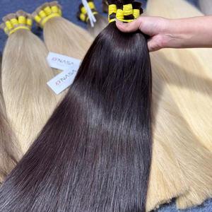 Tendances chaudes # Extensions de cheveux humains vierges vietnamiens 1A, 60 cm, en vrac, prix de gros d'usine, qualité supérieure, lisses - Product Image 1