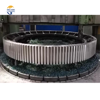 Engrenage de circonférence en acier sur mesure pour four rotatif, grande denture, pour machines industrielles, norme ISO/DIN
